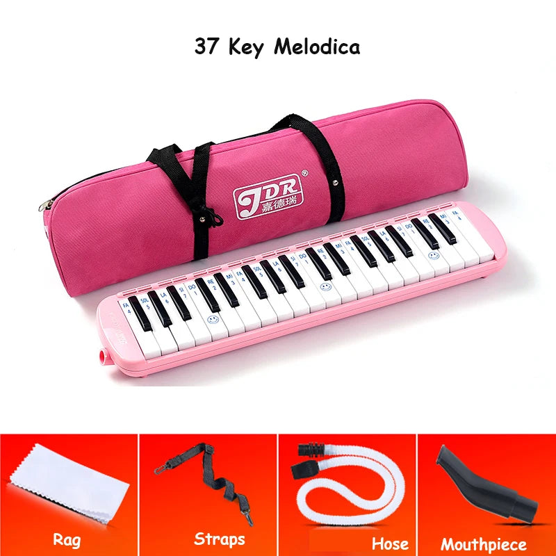 Melodica 32 Keys Pianica Mouth Organ Music Pipe Professional Musical Instrument Gaita Piano Melodic Tube Keyboard Harp with Bag