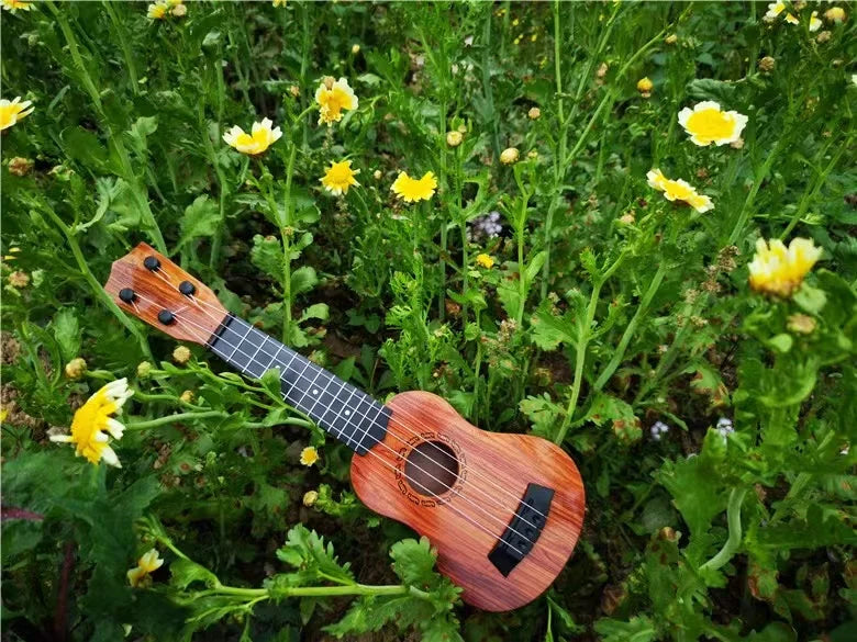 35cm Children Guitar Toy Can Be Used To Play Elementary Instruments With Paddles Simulating Yukrili Music Toys