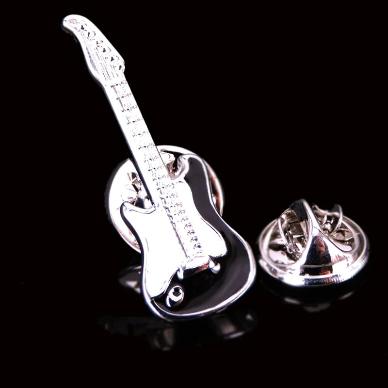 Music equipment violin horn Saxophone Guitar Brooch fashion men and women Lapel Pin clothing backpack accessories Badge