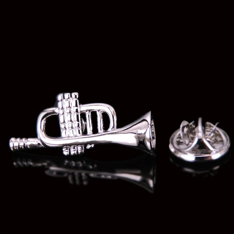 Music equipment violin horn Saxophone Guitar Brooch fashion men and women Lapel Pin clothing backpack accessories Badge