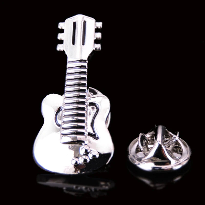 Music equipment violin horn Saxophone Guitar Brooch fashion men and women Lapel Pin clothing backpack accessories Badge
