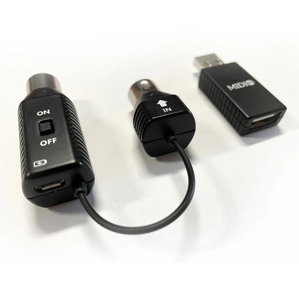 M-vave Wireless MIDI System Bluetooth MIDI Adapter 5-PIN DIN ,Instead of MIDI Cable for Piano Keyboard,Android,ios
