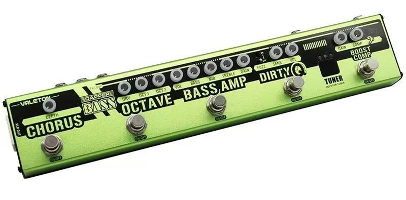 Valeton Dapper Electric Guitar Effects Single-Board Pre-Amplifier Distortion Overload Compression Reverb DI Box for Bass Players