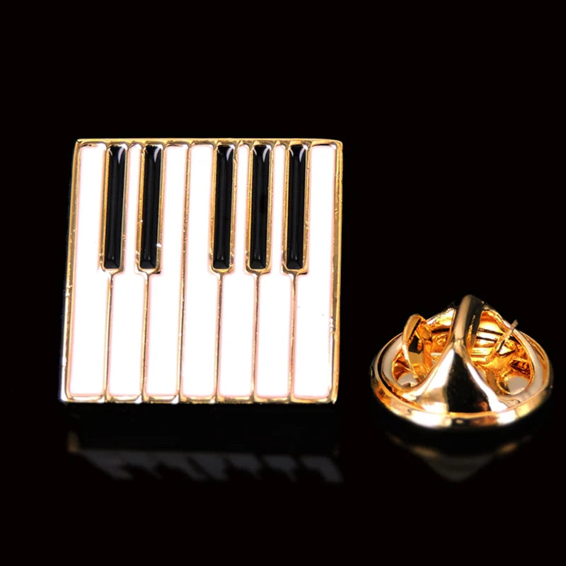 Music equipment violin horn Saxophone Guitar Brooch fashion men and women Lapel Pin clothing backpack accessories Badge