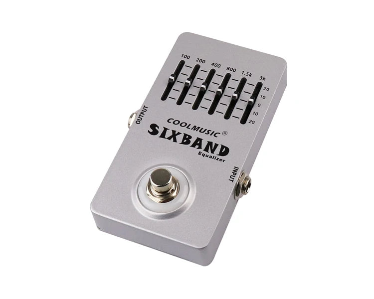 Electric Guitar Effect EQ Pedal Musical Instrument 6-Band Equalizer Full Metal Shell True Bypass Stringed Instrument Accessories