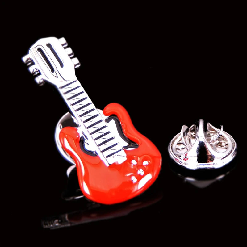 Music equipment violin horn Saxophone Guitar Brooch fashion men and women Lapel Pin clothing backpack accessories Badge