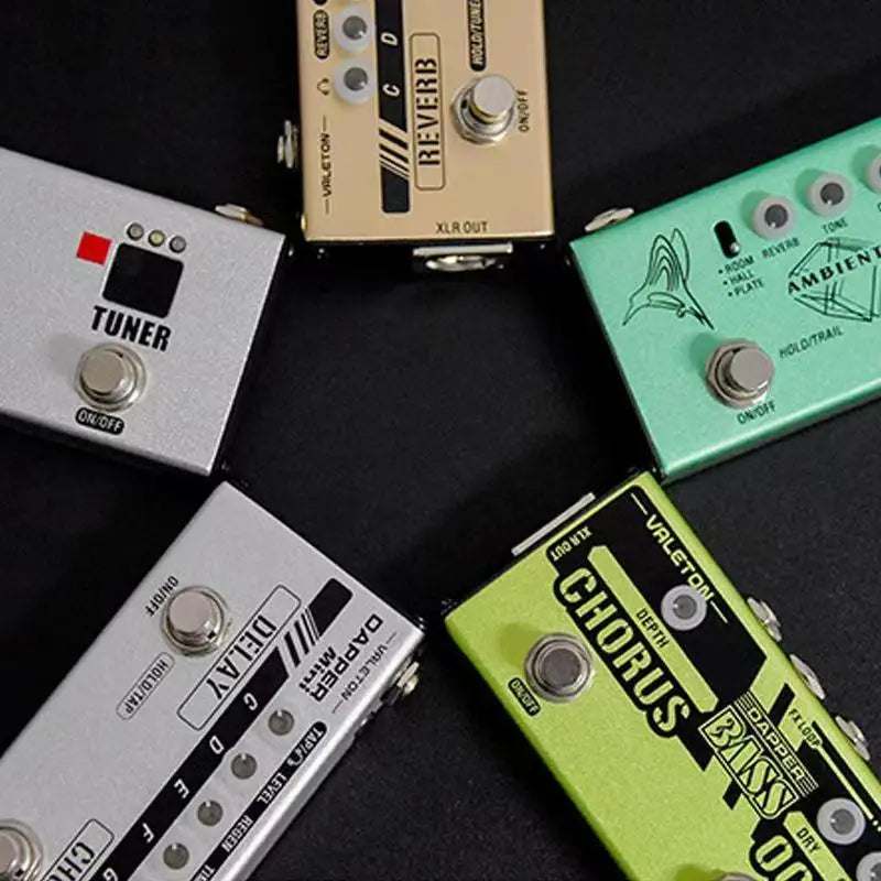 Valeton Dapper Electric Guitar Effects Single-Board Pre-Amplifier Distortion Overload Compression Reverb DI Box for Bass Players