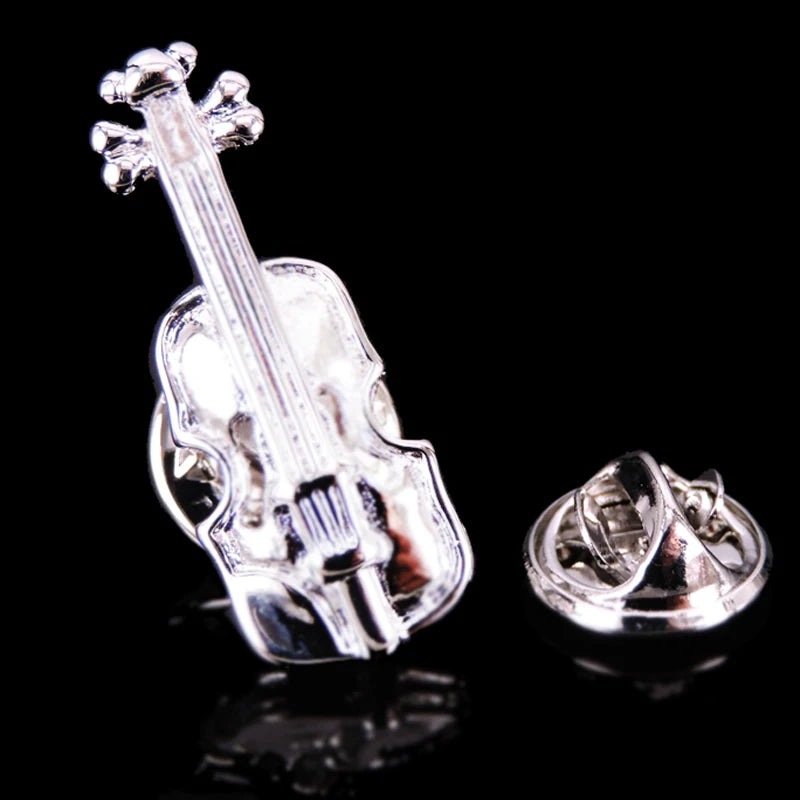 Music equipment violin horn Saxophone Guitar Brooch fashion men and women Lapel Pin clothing backpack accessories Badge
