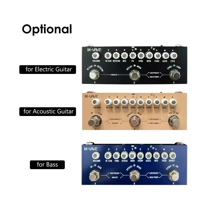 M-VAVE CUBE BABY Series Multi-Effects Processor for Guitar & Bass Pedal