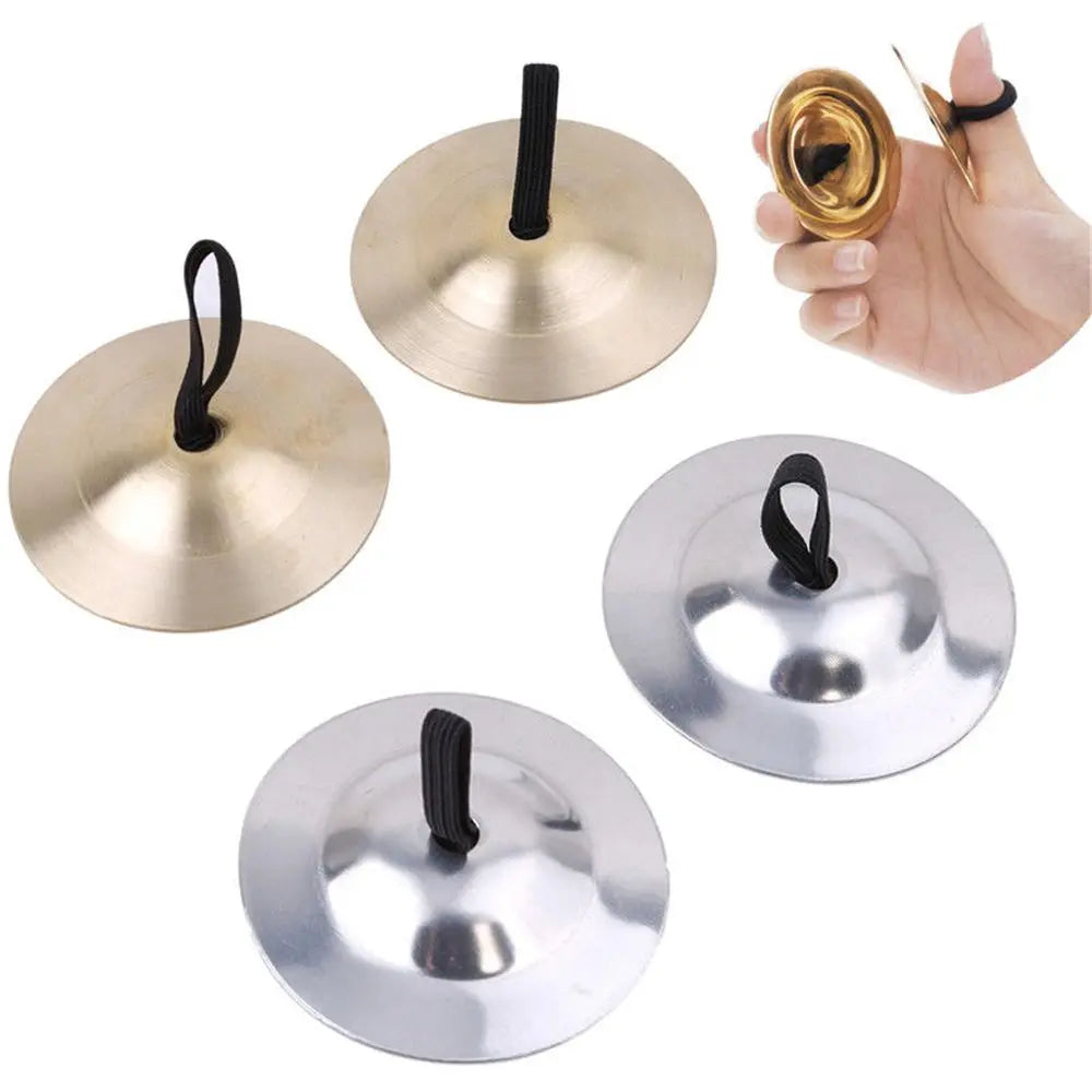 1 Pair Belly Iron Dance Finger Cymbal Brass Musical Instrument Dancing Music Equipment Accessories Percussion Instrument