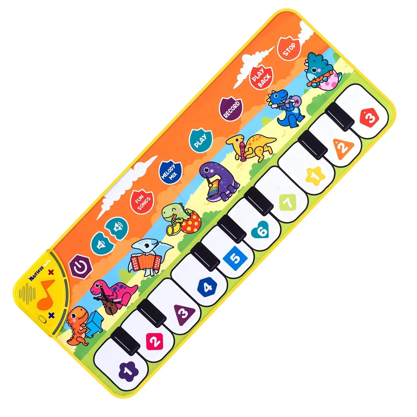Kids Musical Piano Mat with 8 Animal Sounds Toddlers Floor Keyboard Dance Mat Baby Mat Musical Carpet Educational Toy Kids Gifts