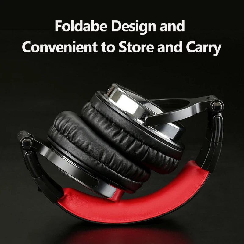Professional Musical Instrument Monitor Headphones Wired Headset with 3.5mm & 6.5mm Audio Cables for Electrical Piano Guitar