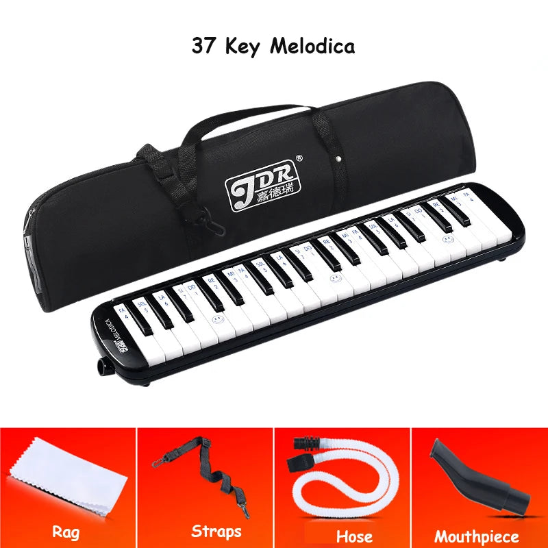 Melodica 32 Keys Pianica Mouth Organ Music Pipe Professional Musical Instrument Gaita Piano Melodic Tube Keyboard  Harp with Bag