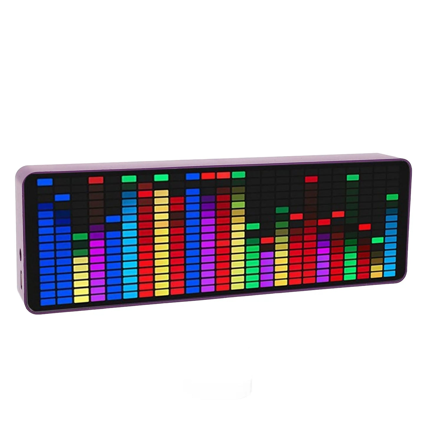 LED Music Spectrum Pickup Voice or Cable Control 5V USB 7 Color Modes 1624 Segments Music Rhythm Analyzer for Home Theater