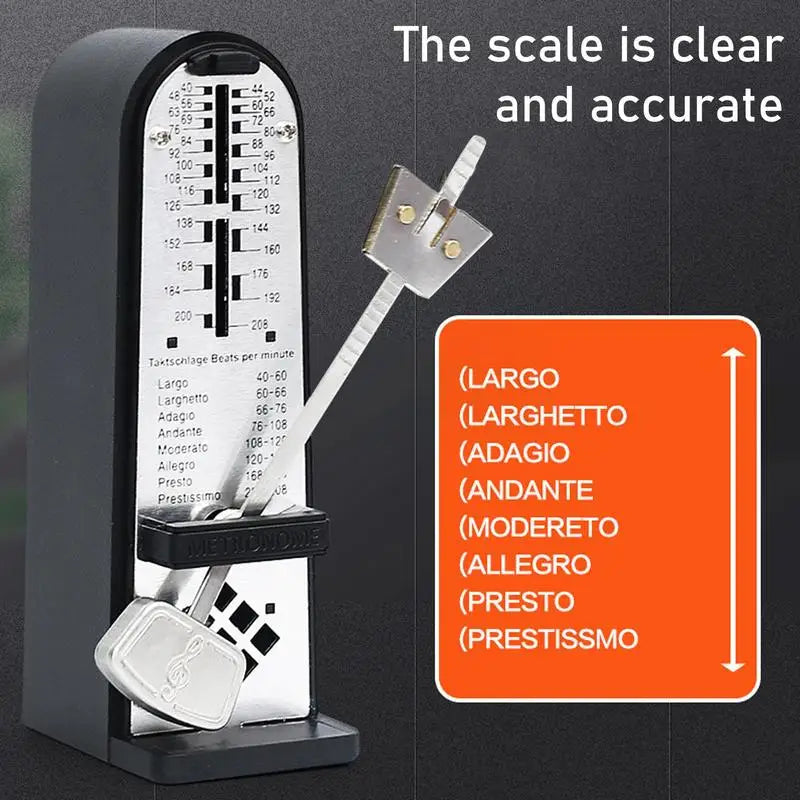 Guitar Piano Metronome Adjustable Musical Instrument Mechanical Metronome Practicing Performing Musical Instrument Aid With