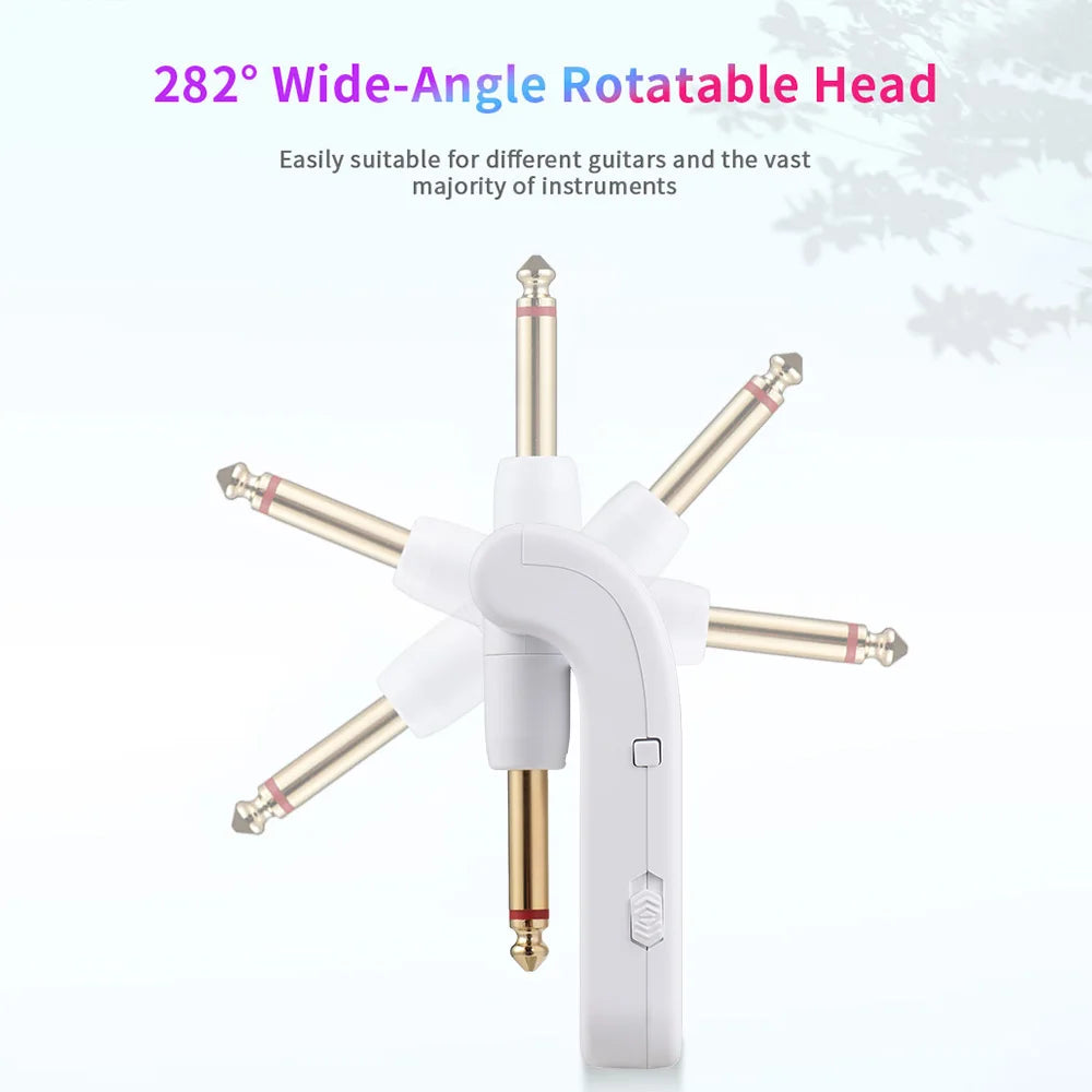 2.4G Wireless Guitar System Rechargeable Guitar Transmitter Receiver Set  for Electric Guitar Bass Electric Wind Instruments