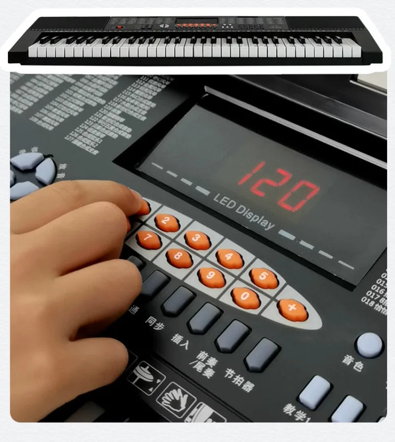 61 Key Electronic Piano Keyboard Introduction Learn Professional Electronic Piano Electric Musical Instrument Electronic Organ