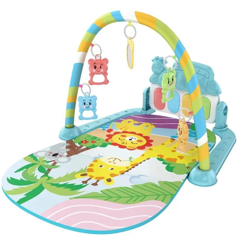 Newborns 0-1 years old baby piano pads stepping on piano games carpet toys baby music pedals piano fitness piano