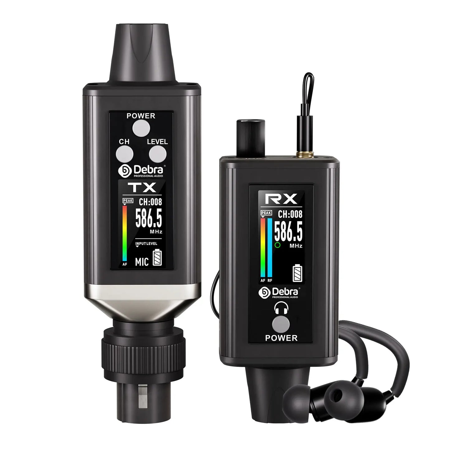EMX-1 Wireless Monitoring System, Portable UHF Rechargeable Wireless System for Musical Instruments, Dynamic Wired Microphone