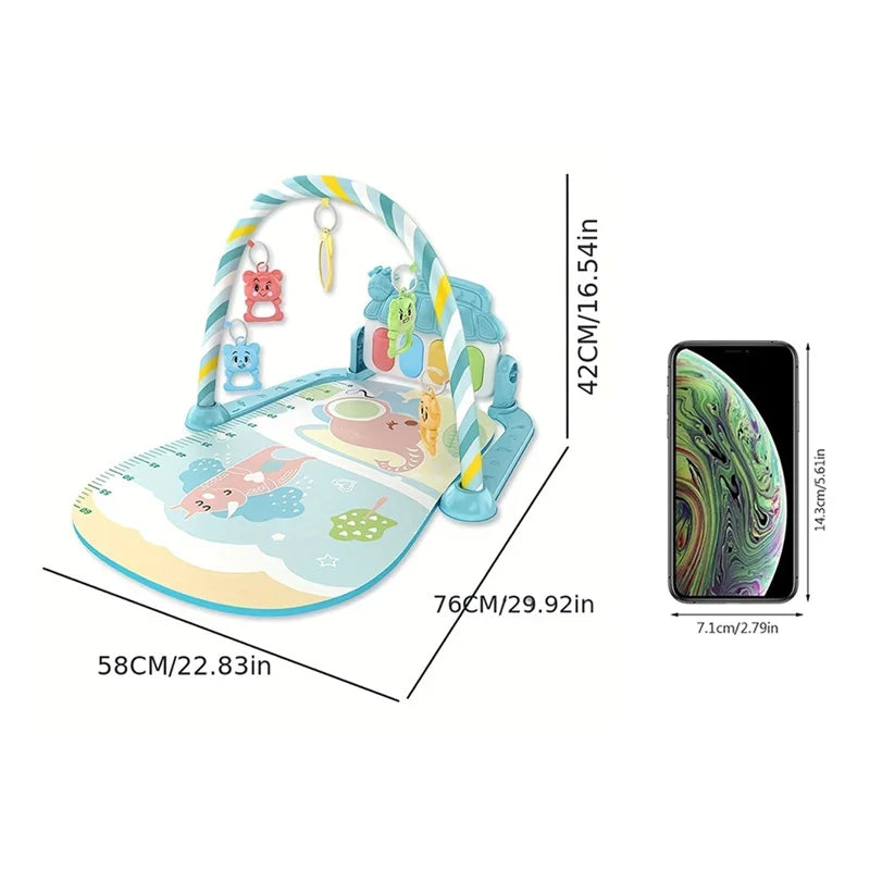 Newborns 0-1 years old baby piano pads stepping on piano games carpet toys baby music pedals piano fitness piano