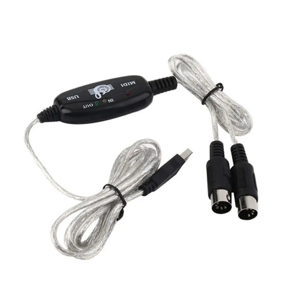 for Electric Piano for Keyboard PC USB In Out Audio Music Line Drum Adapter MIDI Cable USB IN-OUT Converter MIDI to USB Cable