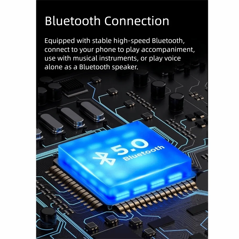 Portable Electric Music Tube Multiple Tone Bluetooth Connection Electronic Wind Instrument High-power Speaker Easy To Operate