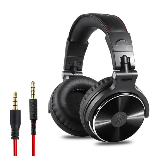 Professional Musical Instrument Monitor Headphones Wired Headset with 3.5mm & 6.5mm Audio Cables for Electrical Piano Guitar