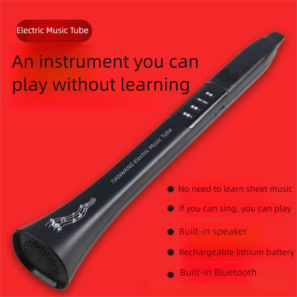 Portable Electric Music Tube Multiple Tone High-power Speaker Electronic Wind Instrument Easy To Operate Bluetooth Connection
