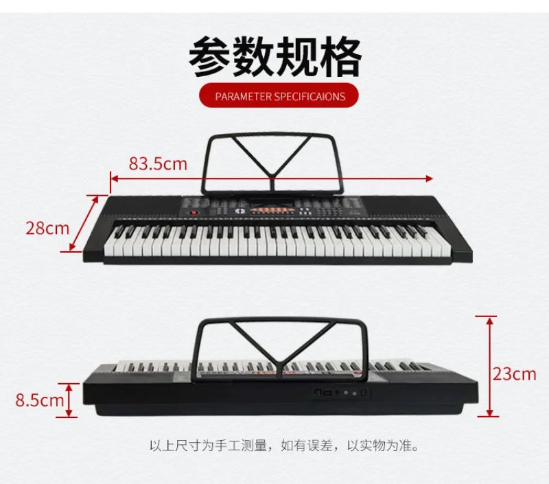61 Key Electronic Piano Keyboard Introduction Learn Professional Electronic Piano Electric Musical Instrument Electronic Organ