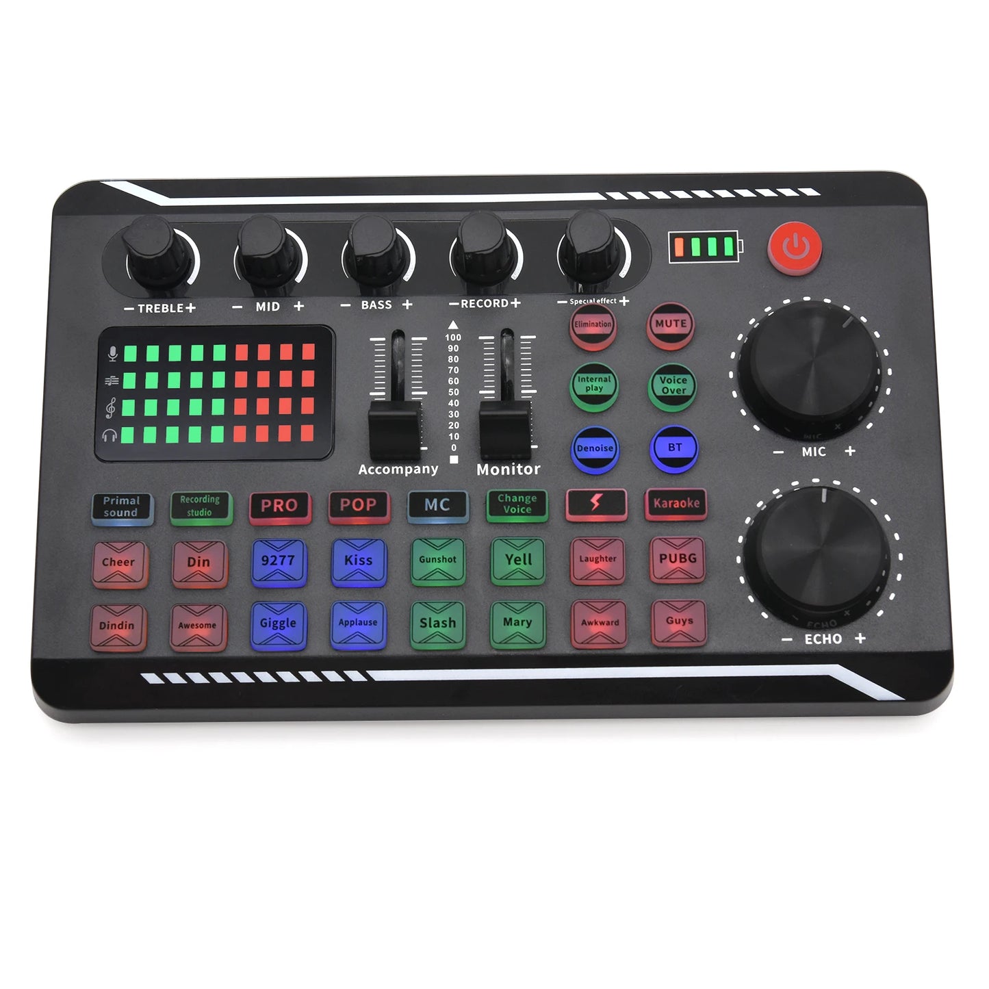F998 Sound Card Microphone Sound Mixer Sound Card Audio Mixing Console Amplifier Live Music Mixer Amplifier Dj Equipment
