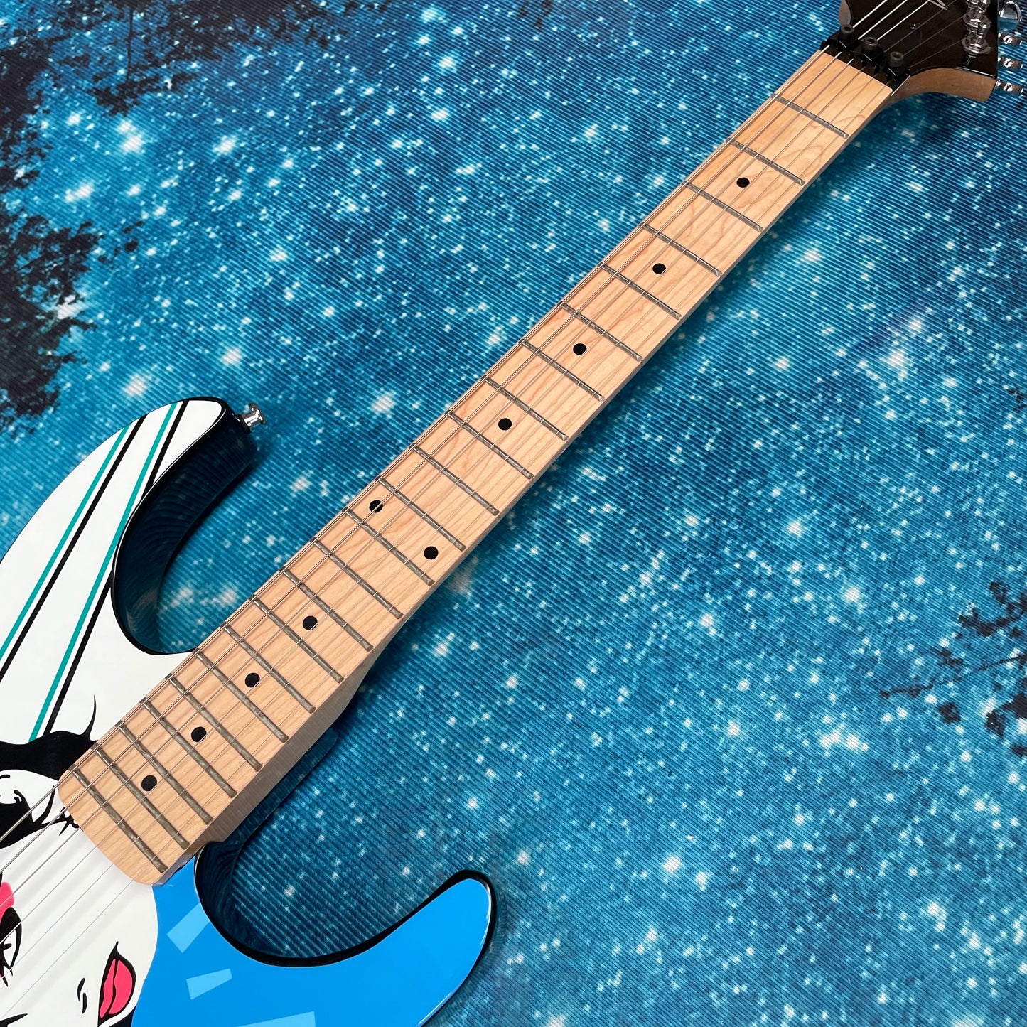 Customized art electric guitar, supporting whammy bar techniques and string bending guitars, 22-fret speed-playing electric guit