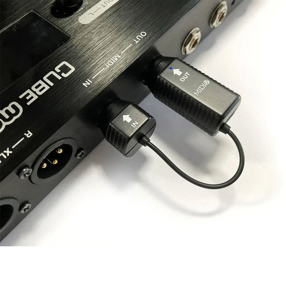 M-vave Wireless MIDI System Bluetooth MIDI Adapter 5-PIN DIN ,Instead of MIDI Cable for Piano Keyboard,Android,ios
