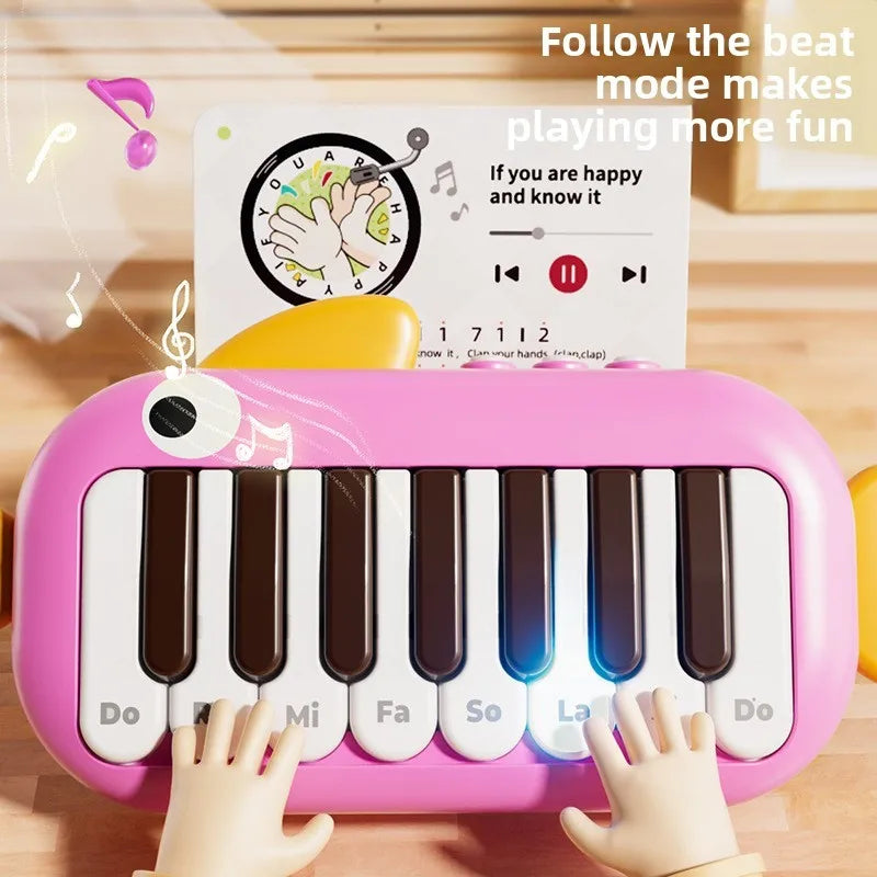 Montessori Baby Music Instrument Electronic Pocket Piano Keyboard Musical Instruments Educational Toy Early Learning for Kids