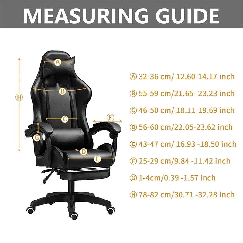Office Gaming Chair Cover Armchair Slipcovers Computer Seat Cover Stretch Rotating Lift Universal Soft Protector Splicover New