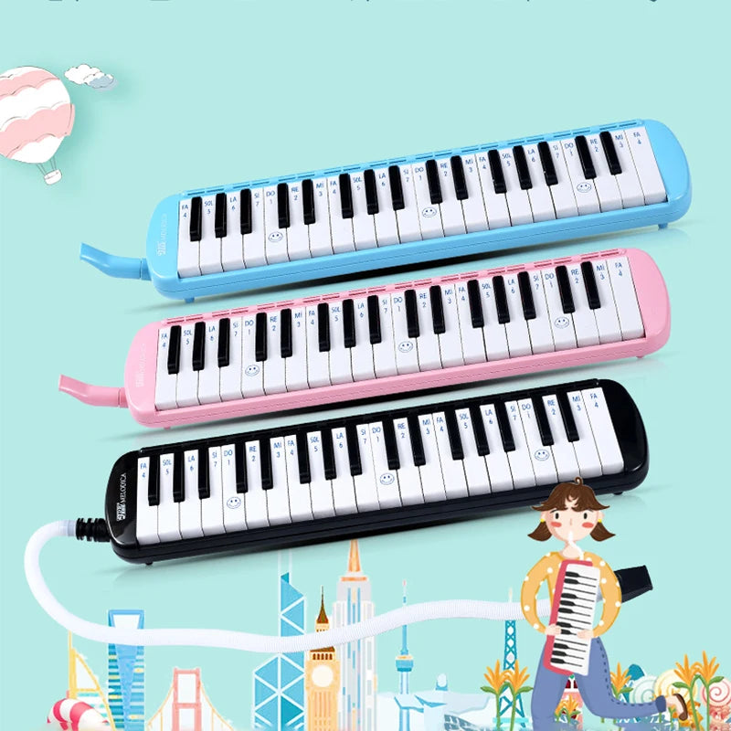 Melodica 32 Keys Pianica Mouth Organ Music Pipe Professional Musical Instrument Gaita Piano Melodic Tube Keyboard  Harp with Bag