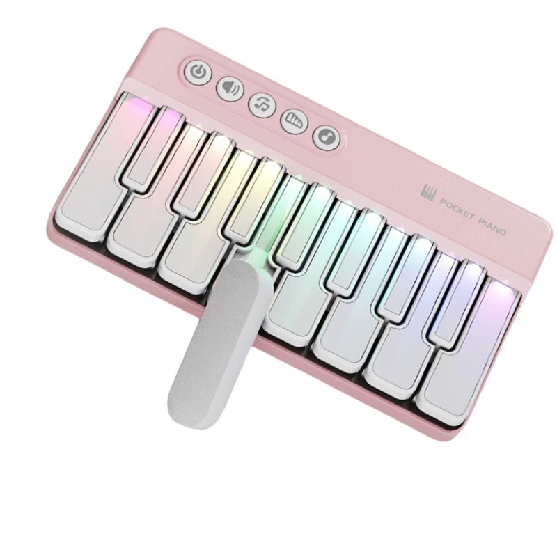 Musical Learning Toy Piano for Portable Design Enhances Creativity While Building Basic Music Knowledge with ABS Texture