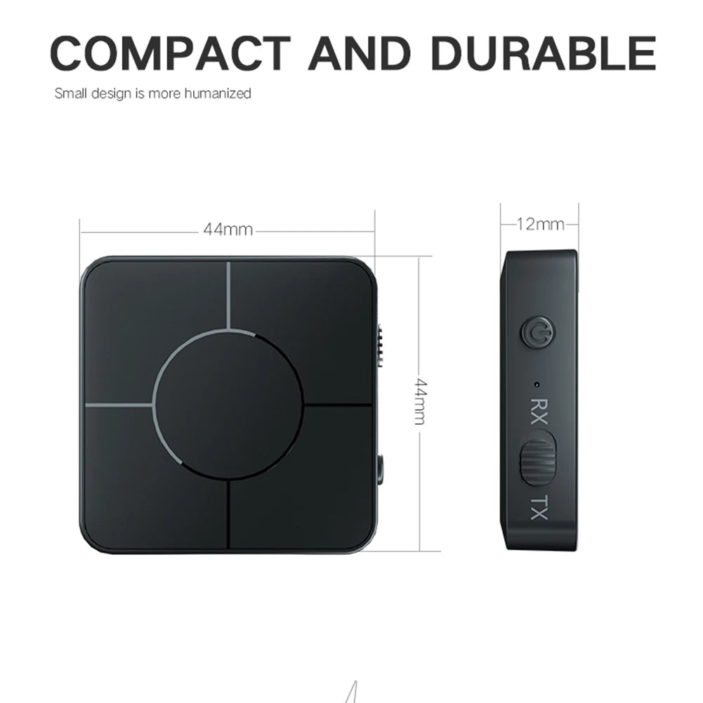Audio Transmitter Receiver Bluetooth-compatible 5.0 RCA Wireless Music Audio Adapter with Mic for PC TV Car Intelligent System