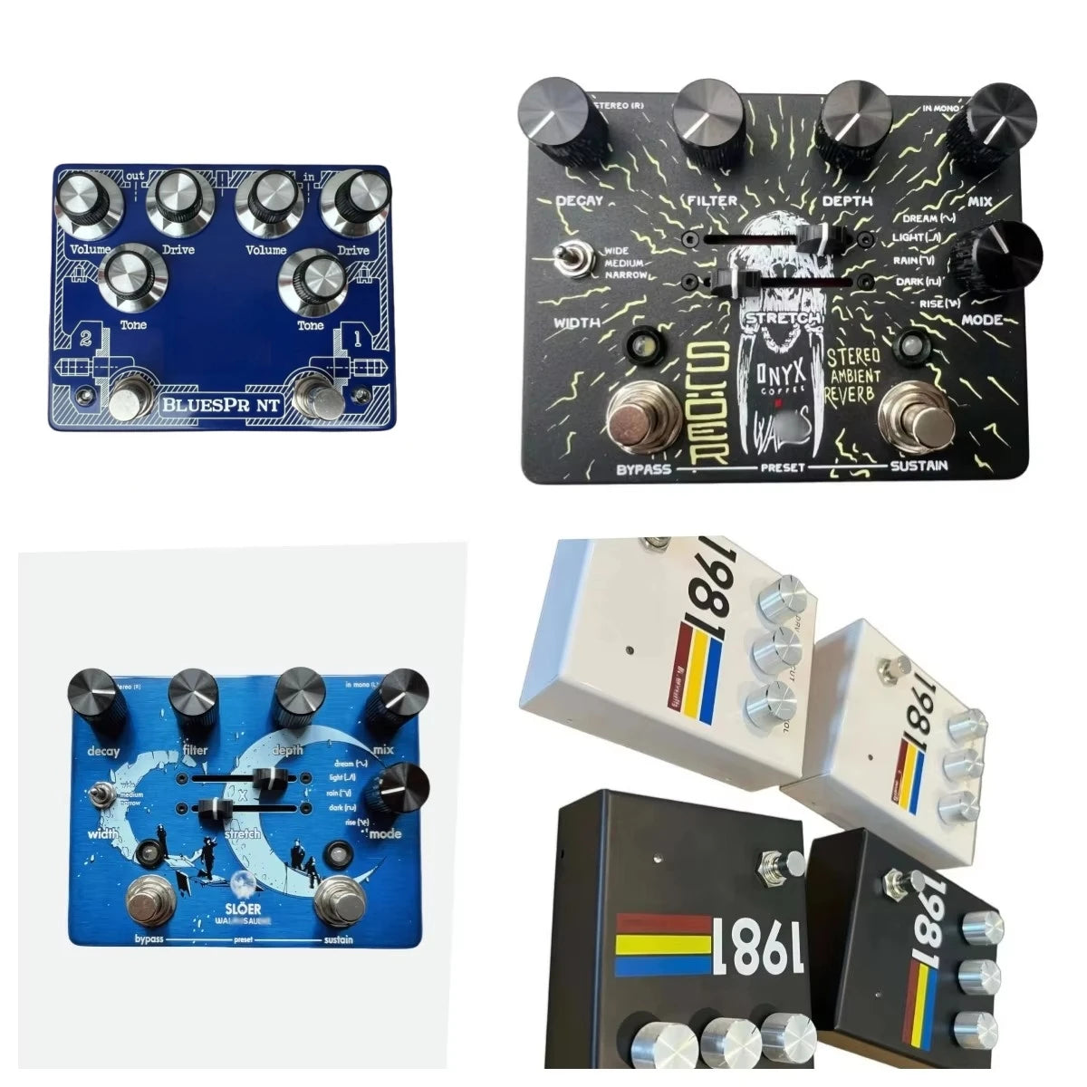 Guitar effector  FUZZ  BLUESPRINT 1981 stompbox guitar pedal overdrive effector overdrive pedal guitar effects pedal