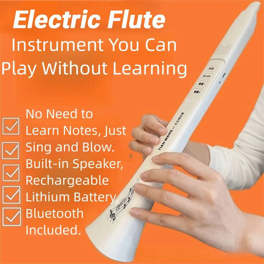 Portable Electric Music Tube Multiple Tone Bluetooth Connection Electronic Wind Instrument High-power Speaker Easy To Operate