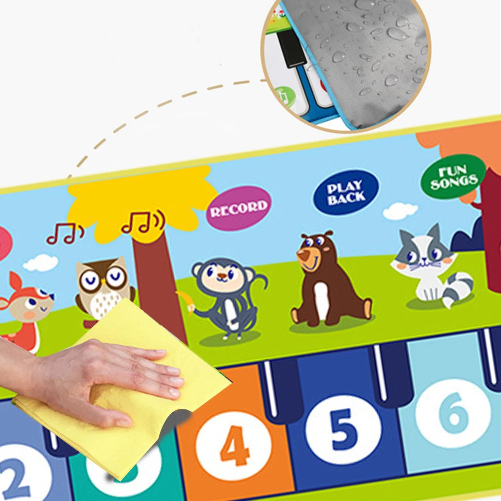 Piano Mat for Kids Kids Toddlers Floor Keyboard Dance Mat Baby Fitness Play Musical Carpet Music Instrument Toys Girl Boy Gift