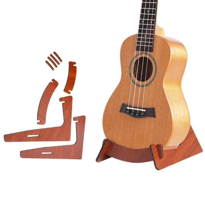 Guitar Holder, L-Frame Floor Display Instrument for Electric Ukulele Guitar