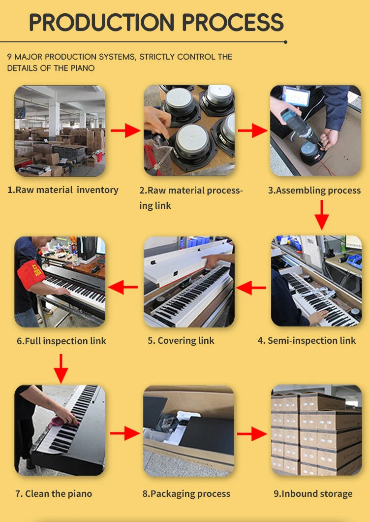 Music Instrument Piano 88 Keys Piano Keyboard Digital Piano Electronic