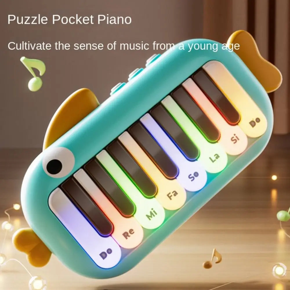 Baby Music instruments Montessori Electronic Multifunctional Music Pocket Piano Keyboard Toy Learning Educational Games for Kids
