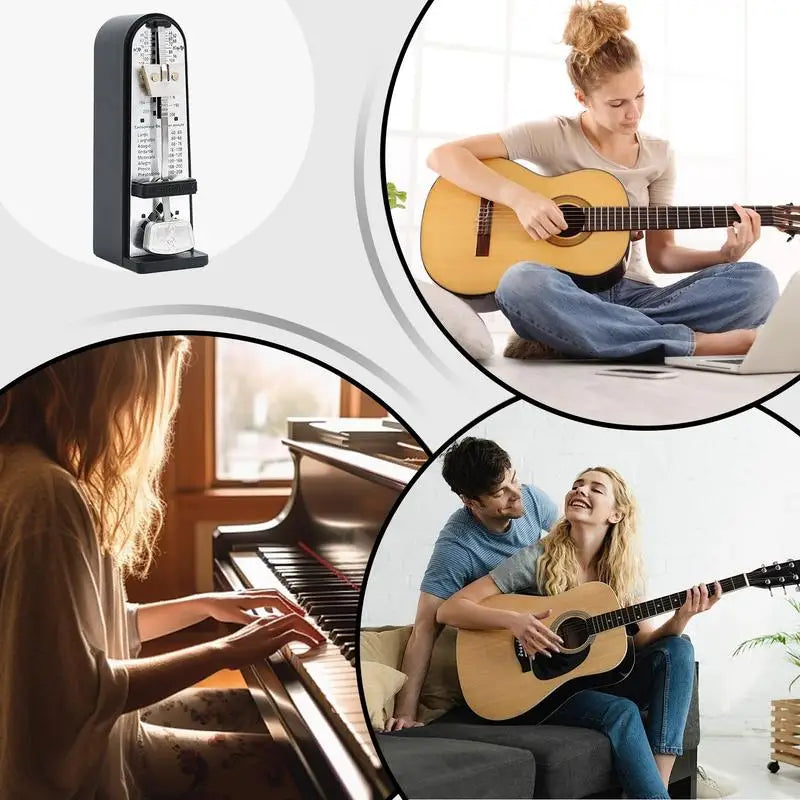 Guitar Piano Metronome Adjustable Musical Instrument Mechanical Metronome Practicing Performing Musical Instrument Aid With