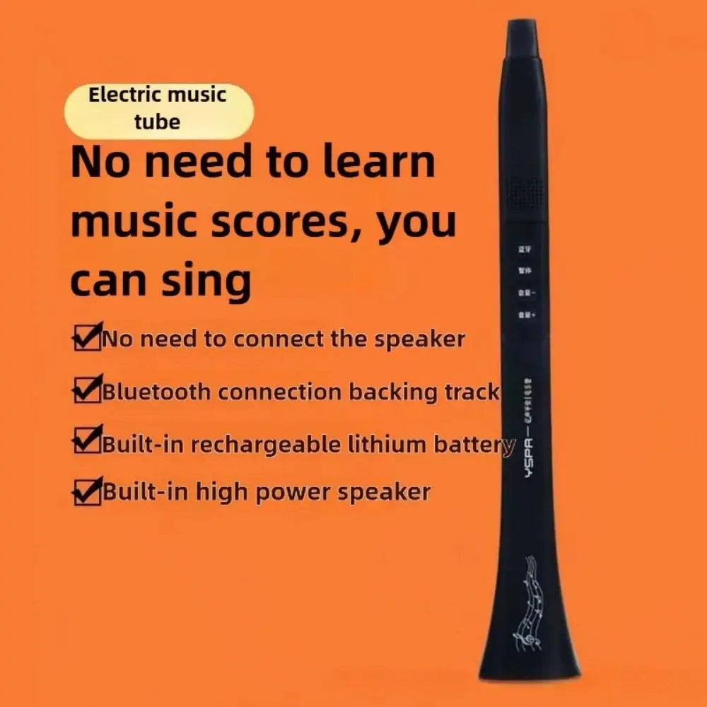 Portable Electric Music Tube Multiple Tone High-power Speaker Electronic Wind Instrument Easy To Operate Bluetooth Connection