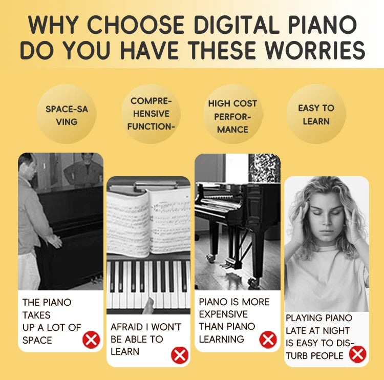 Music Instrument Piano 88 Keys Piano Keyboard Digital Piano Electronic
