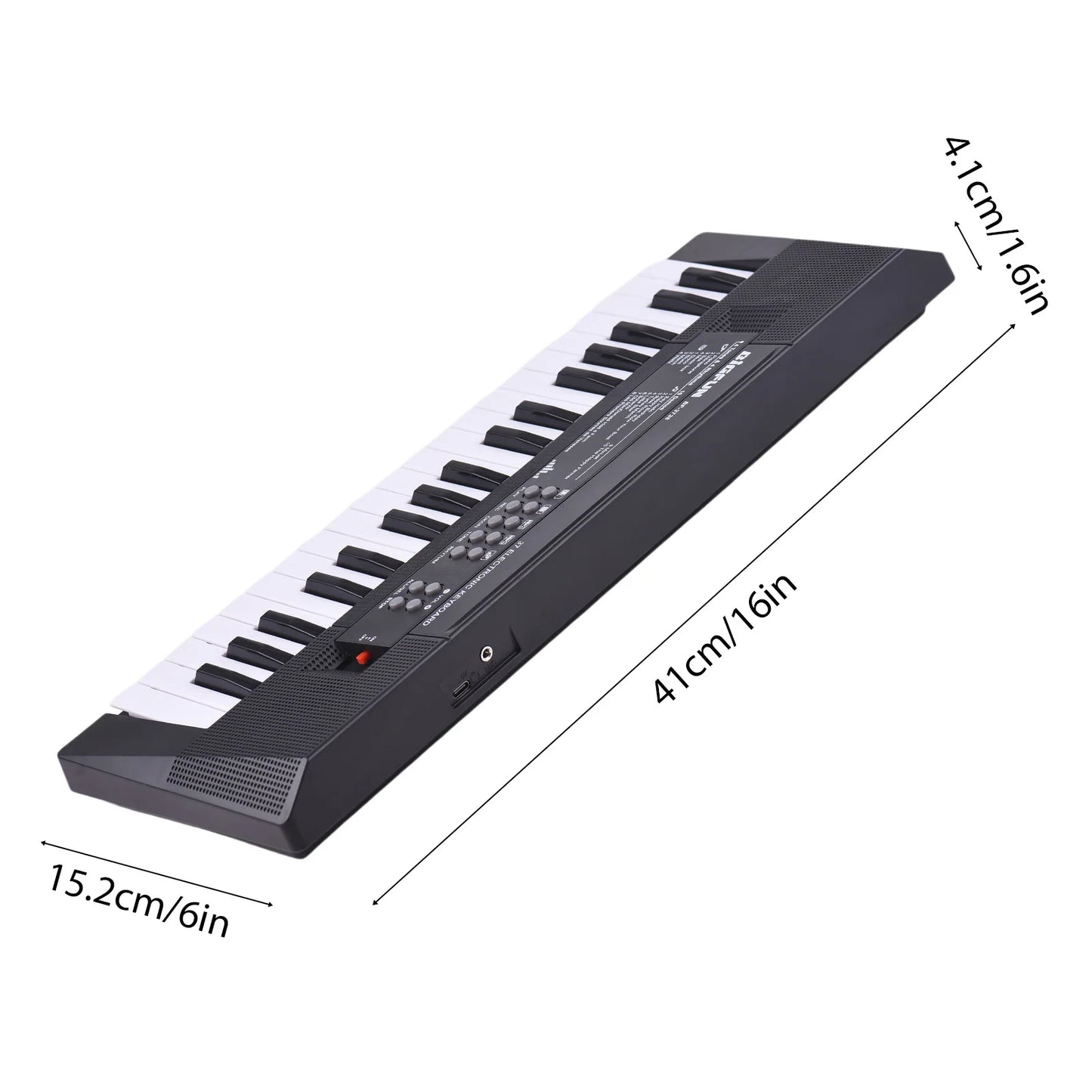 37 Key Electronic Keyboard Piano 4 Tones 4 Rhythms 10 Demos 5 Percussions Single Speaker Musical Instrument for Beginners