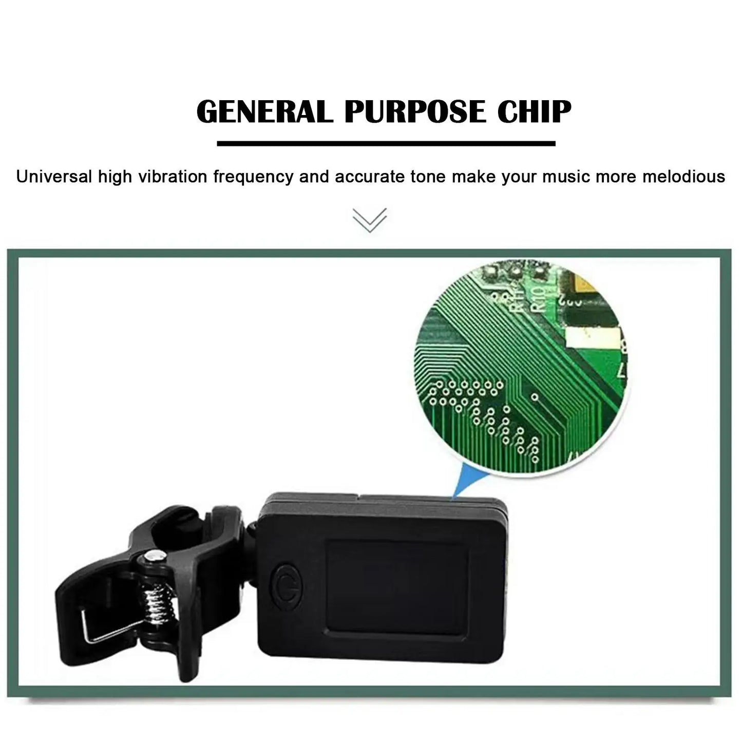Professional Clip-On 360 Degree Acoustic Guitar Tuner LCD Screen Electric Digital Tuner For Acoustic Guitar Ukulele Accessories
