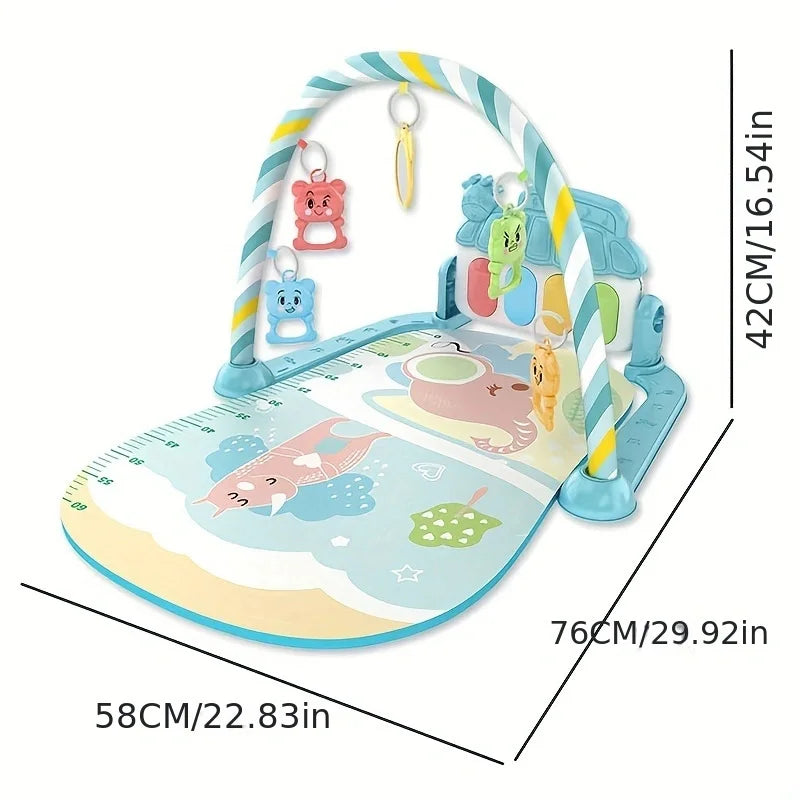 Newborns 0-1 years old baby piano pads stepping on piano games carpet toys baby music pedals piano fitness piano