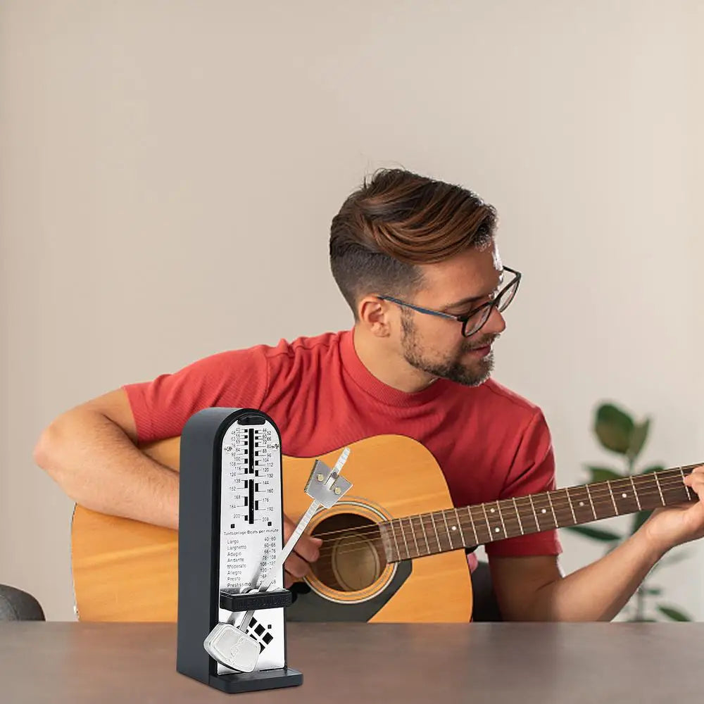 Guitar Piano Metronome Adjustable Musical Instrument Mechanical Metronome Practicing Performing Musical Instrument Aid With